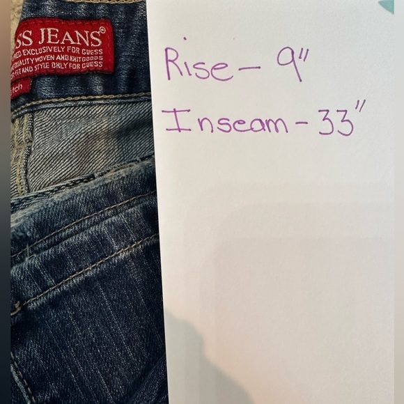 Woman’s Guess Vintage Low rise 5 pocket Bootcut 90s Jeans size 32 - Picture 3 of 7